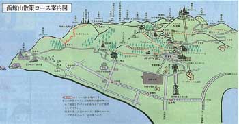 函館山散策コース案内図