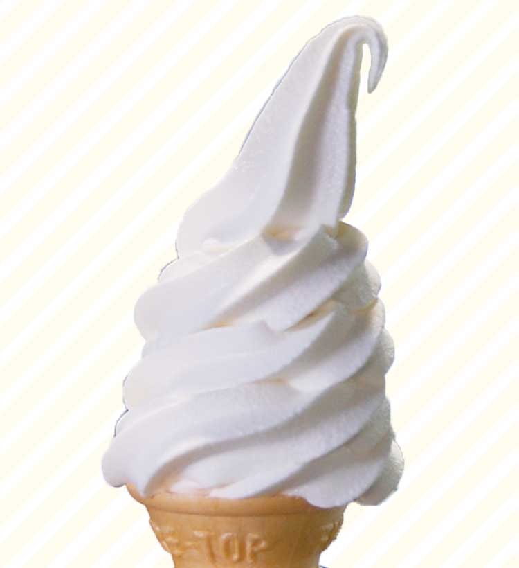 久保田牧場・ミルクパーラーのバニラソフトクリーム