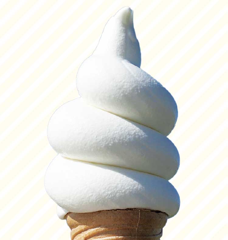 THE DANSHAKU LOUNGEの北海道もふもふ牛乳ソフトクリーム