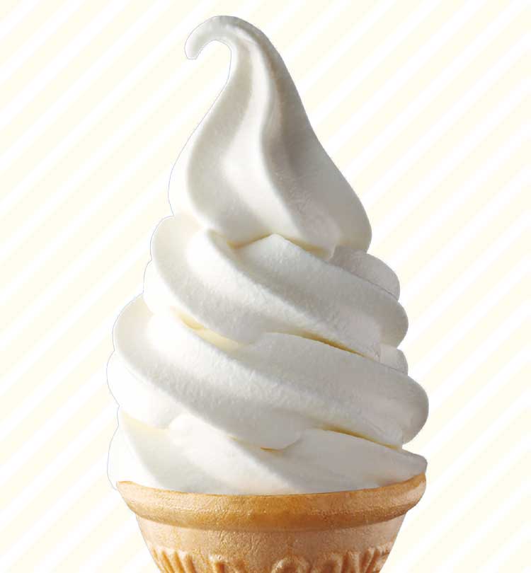山川牧場ミルクプラントのバニラソフトクリーム
