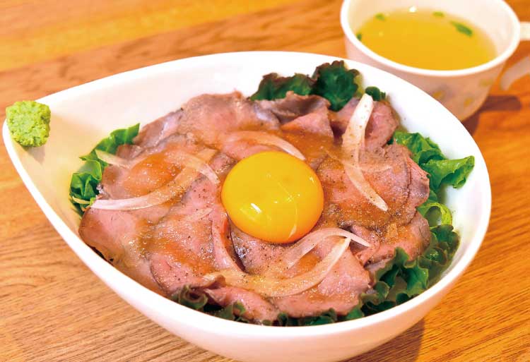 お肉のつしまの「はこだて和牛ローストビーフ丼」