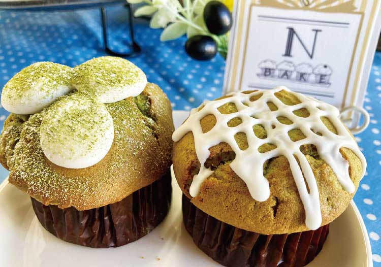 N・BAKEの「抹茶ホワイト」と「抹茶もちあずき」