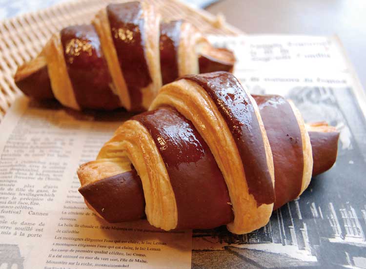 手作りパンの家こすもすの「生チョコクロワッサン」