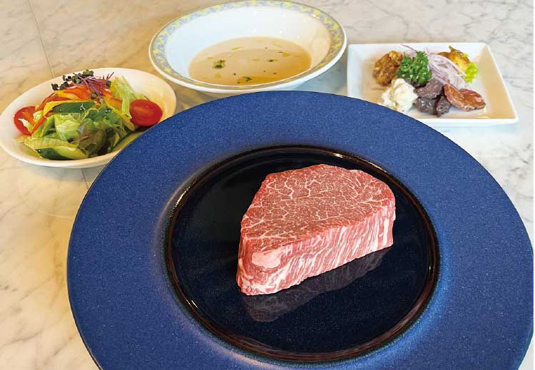鉄板焼大門亭の「ステーキコース」