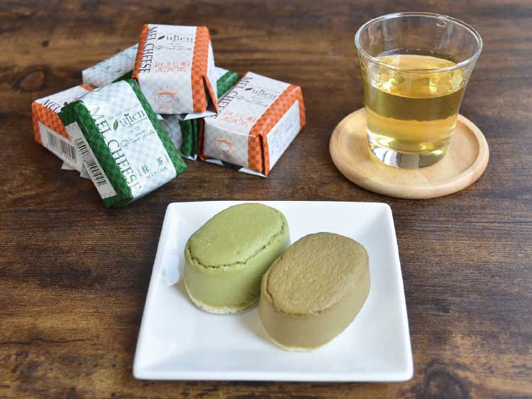 株式会社宇治園・函館支店の「メルチーズ 抹茶・ほうじ茶」