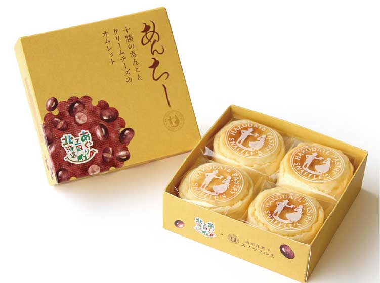 函館洋菓子スナッフルスの「あんちー 十勝のあんことクリームチーズのオムレット」