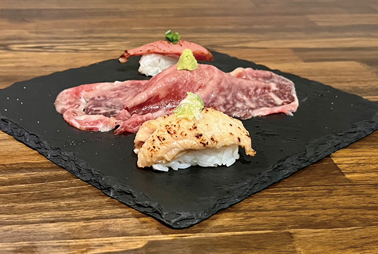 あるての炙り肉寿司