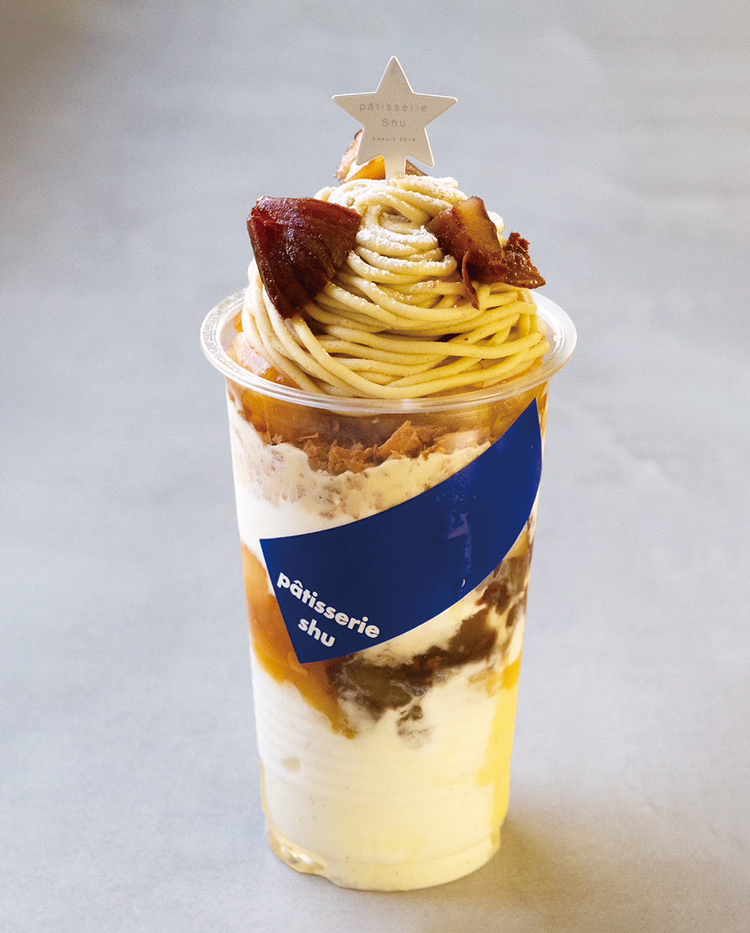 Pâtisserie Shuの栗とラ・フランスのパフェ