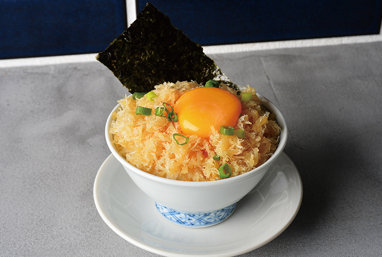 ヤマザキ洋服店の貝柱の卵かけご飯