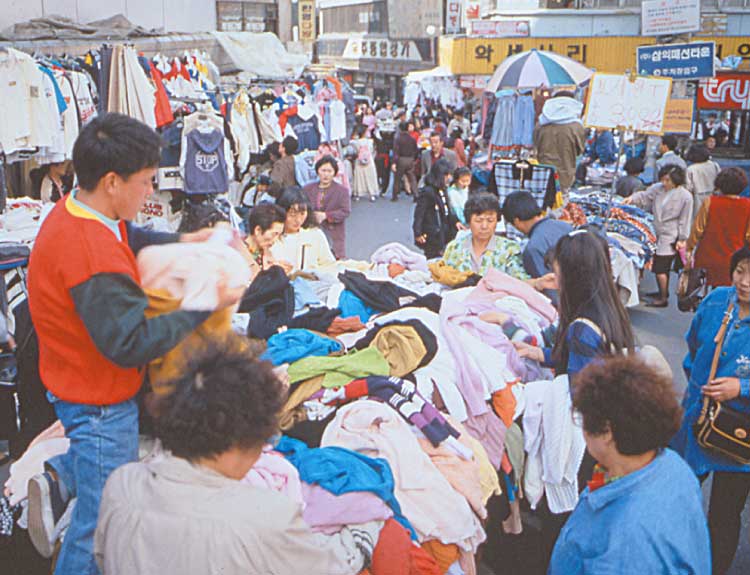 韓国の市場