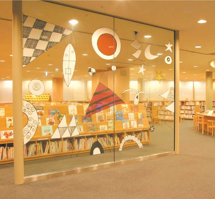 函館中央図書館児童書コーナー
