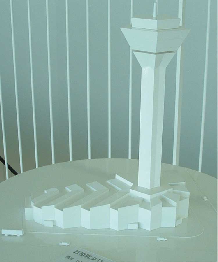 五稜郭タワーの模型