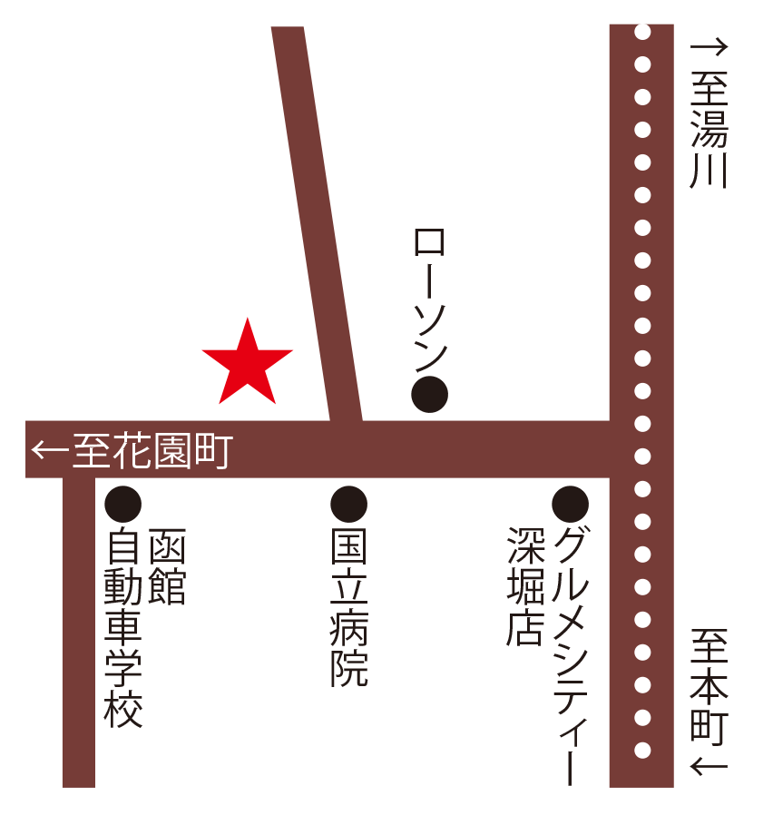 trattoria NISHIMURA周辺地図