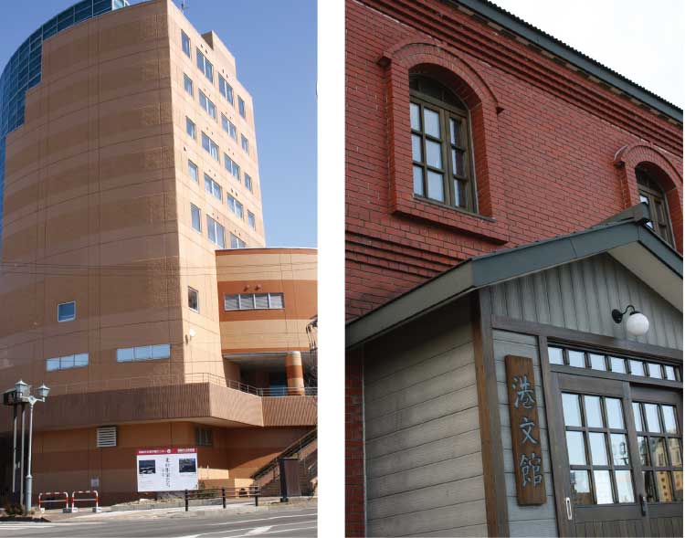 港文館と釧路市立美術館