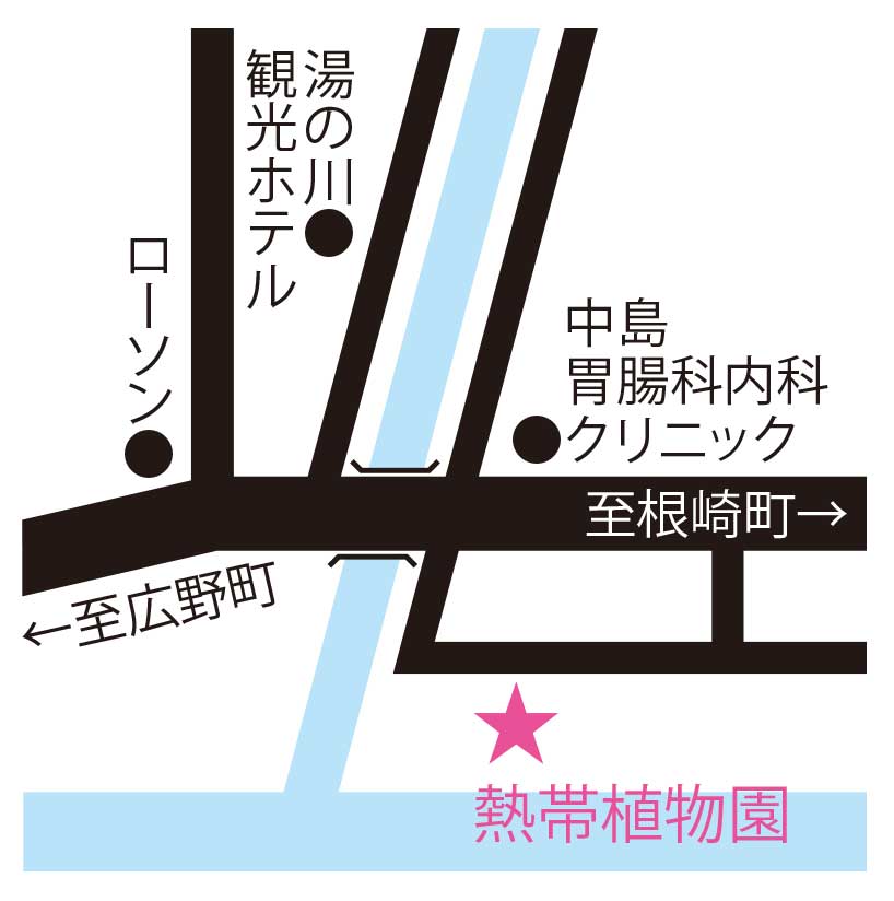 函館市営熱帯植物園周辺地図