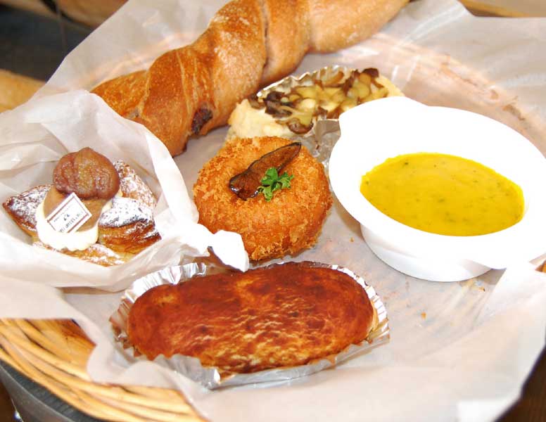 ジョリジュワジョイスのパン5種とポタージュセット