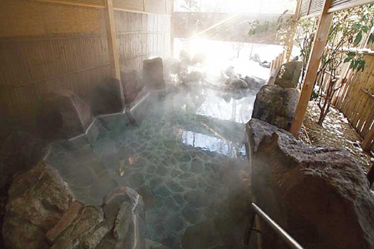 松風苑の露天風呂