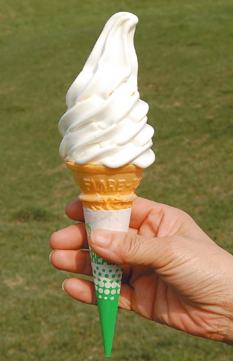 久保田牧場ミルクパーラーのソフトクリーム