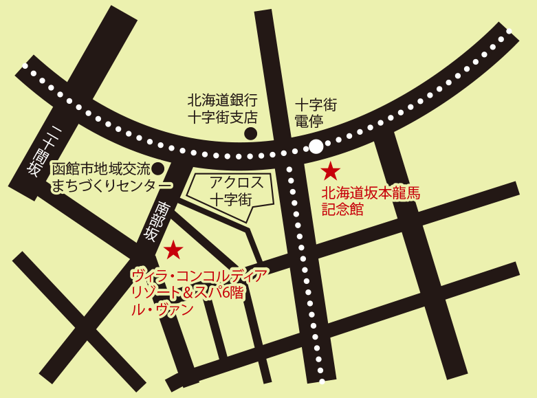 坂本龍馬記念館周辺地図