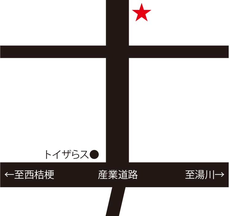 麺次郎石川店周辺地図