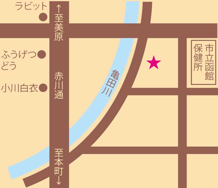 夏井珈琲ブリュッケ周辺地図