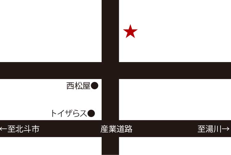 ラーメン専科麺次郎石川店周辺地図