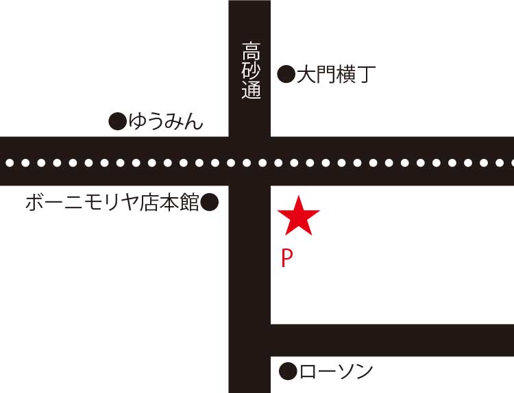 函館麺屋ゆうみん四代目周辺地図